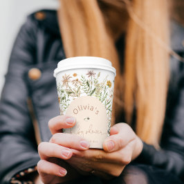 Boho Floral - Chá de fraldas de Papel para Flores 