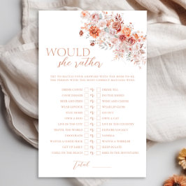 Boho Floral Chá de fraldas Ela Preferencialmente J