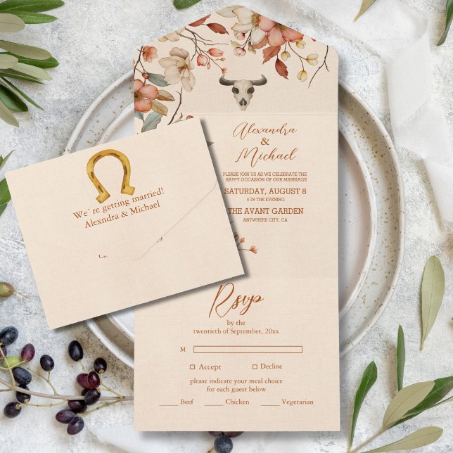 Boho Floral Country Western Weding (Criador carregado)
