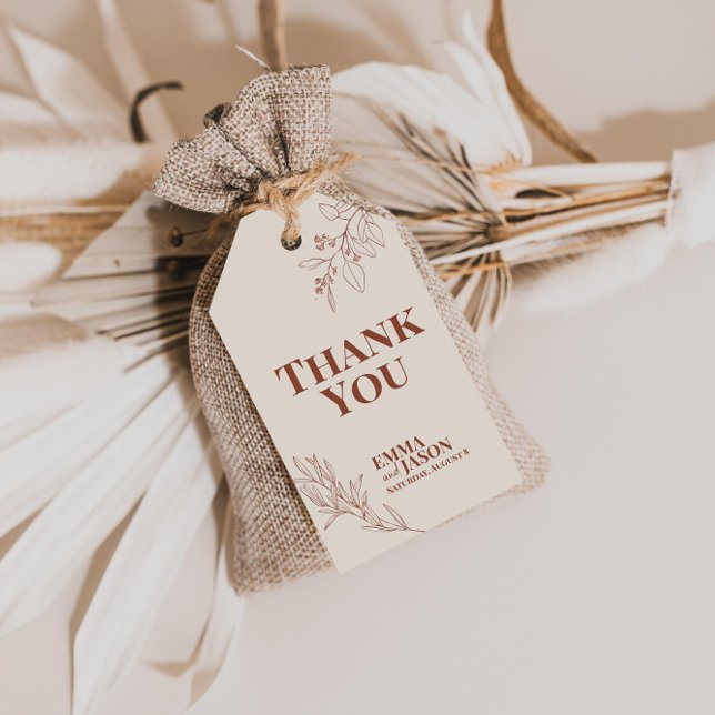 Boho Floral - Etiquetas de Presente (Criador carregado)