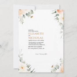 Boho Floral Greenery Convite Para Casamento Botâni