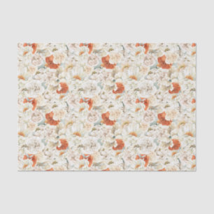 Boho Floral Greenery Papel de Tecido Impresso Pe