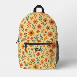 Boho Floral Inicial Personalizada