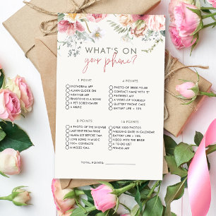 Boho Floral O Que No Seu Jogo De Chá de panela Tel