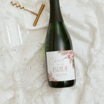 Boho Floral Pampas Rosa Dourado Cheers