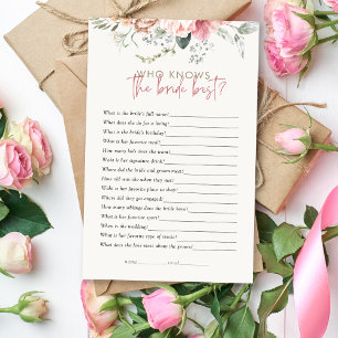 Boho Floral Que Conhece O Jogo Do Chá de panela Da