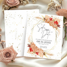 Boho Floral | Terracotta Casamento Exceto Data