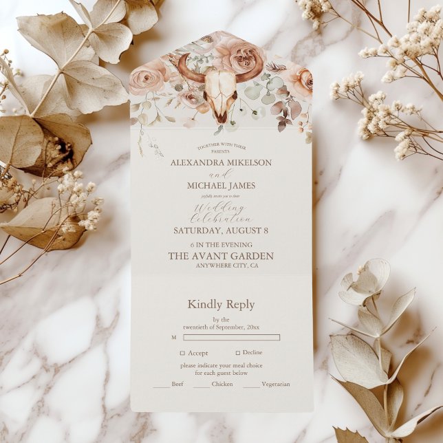 Boho Floral Western Wedding (Criador carregado)