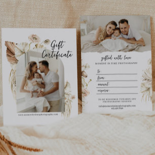 Boho Florals   Arch Photo   Cartão-presente para f