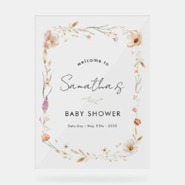Boho Flower Baby Shower