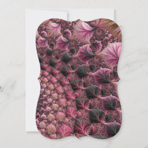 Boho Funky Eclectic Cor-de-rosa Abstrato Fractal
