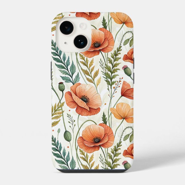 Boho Garden of Beautiful Poppies (Verso)