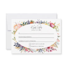 Boho glam - RSVP - peônias de aquarela