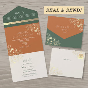 Boho Green e Terracotta Floral Wedding