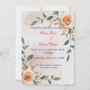 Boho Greenery Convite Para Casamento