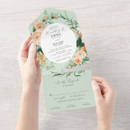 Boho Greenery Sage Pastel Casamento Floral