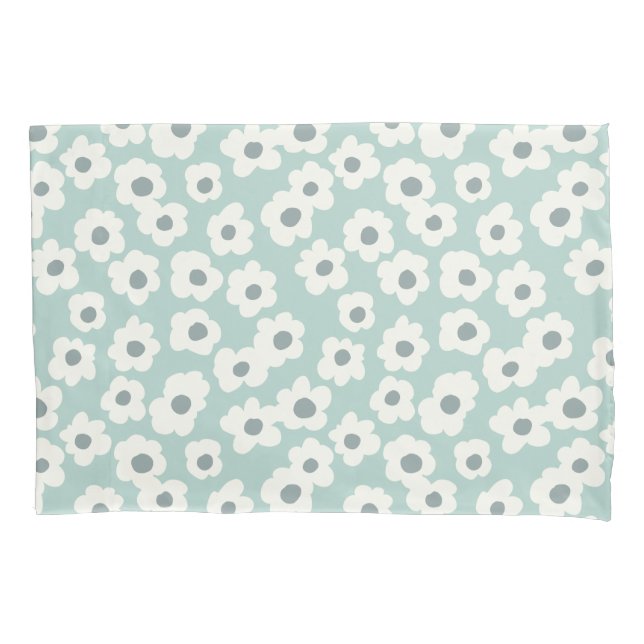 Boho Gren White Gray Floral Moderno (Frente)
