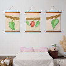 Boho Hanging Floral Set Continuous Branch