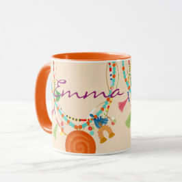 Boho jewelt se veste como uma caneca pessoal