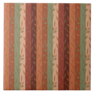 Boho Leaf Pattern Rustic Home Decor