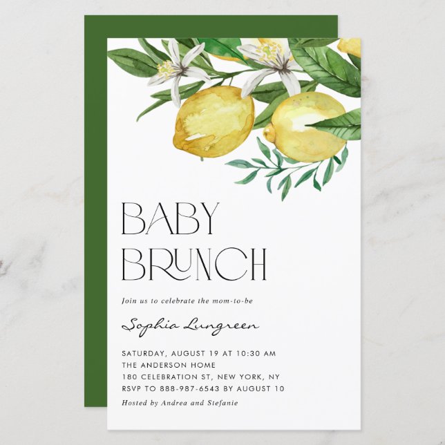 Boho Lemon e Blooms Baby Brunation (Frente/Verso)