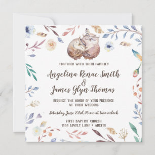 Boho Love Coroa Convite De Casamento
