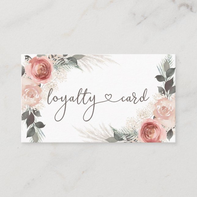 Boho Loyalty Cartão de visita (Frente)
