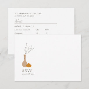 Boho Minimalist Vases RSVP de Solicitação de Mús