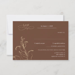 Boho Minimalista Botânicos Terracota RSVP Casament