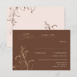 Boho Minimalista Botânicos Terracota RSVP Casament