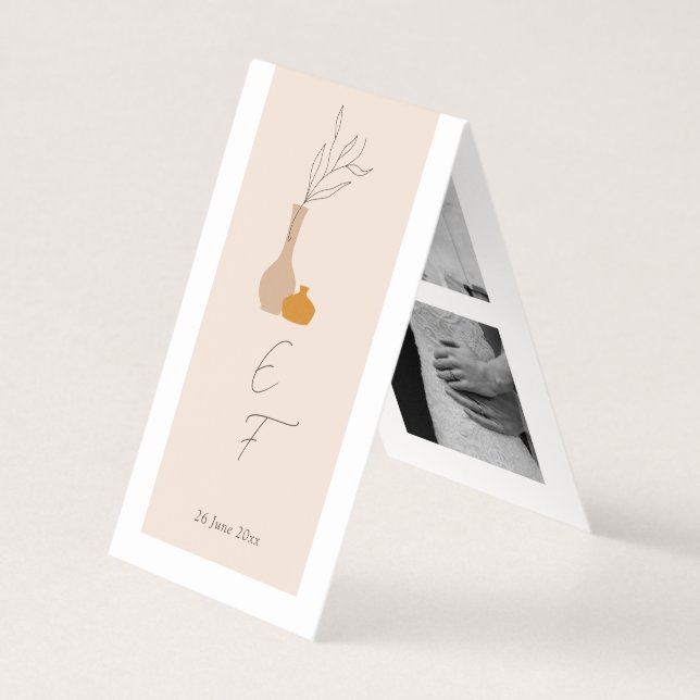 Boho Minimalista Vases Foto de Faixa Dobrada (Frente)