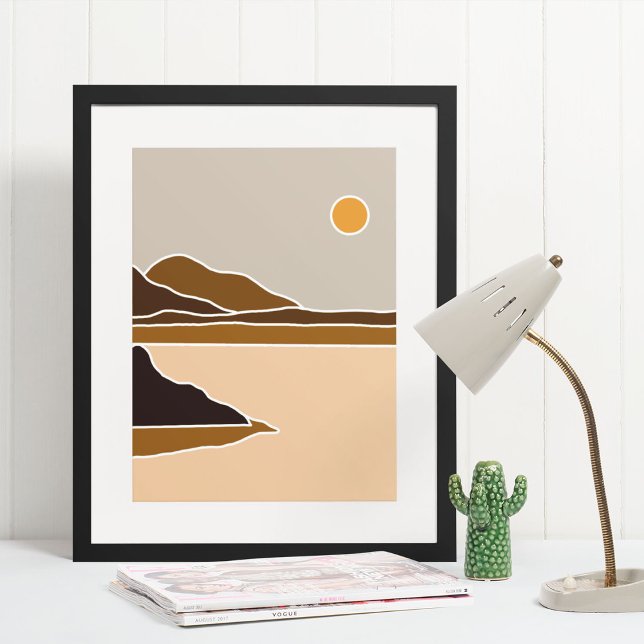 boho moderna Impressão (boho modern wall art Print)