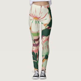 Boho Natureza ama Leggings florais