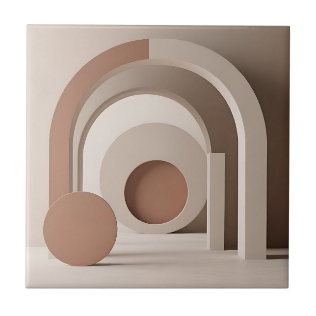 Boho Neutro Arco Geométrico Moderno  (Frente)