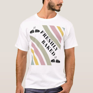 Boho Neutro Camiseta de Malha Mínima de Panificaçã