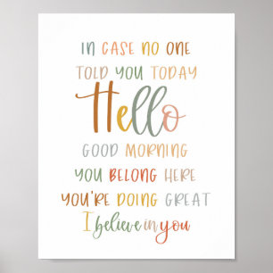 Boho no caso de ninguém te dizer Poster