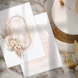 Boho Oasis Wedding Menu ID959