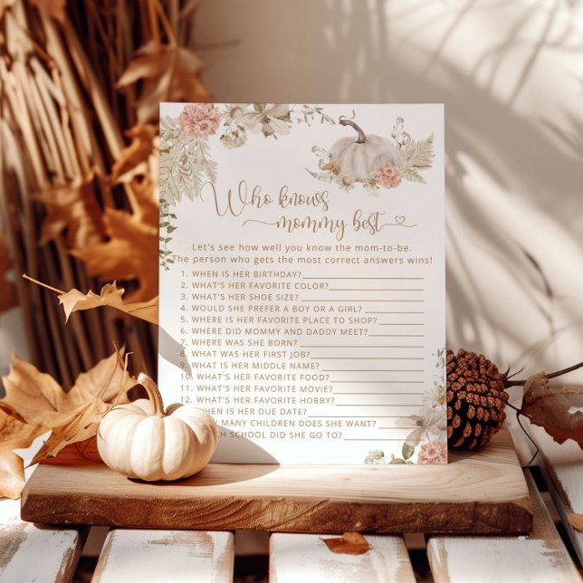 Boho outono floral de abóbora que conhece melhor a (Criador carregado)