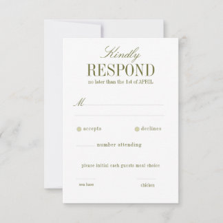 Boho Palm Leaf Greenery RSVP 2