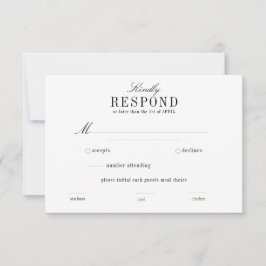 Boho Palm Leaf Greenery RSVP horizontal