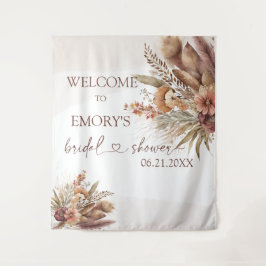 Boho Pampas Chá de panela de Grass Tapeçaria