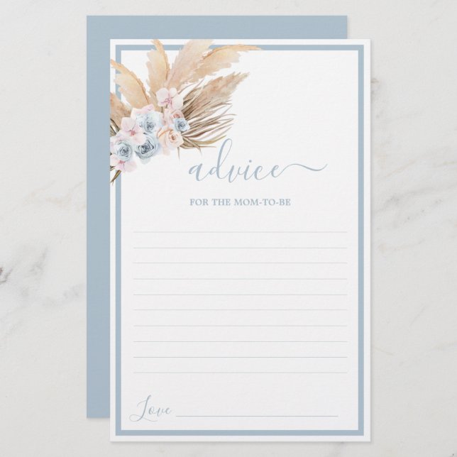 Boho Pampas dá conselhos para a mãe ser chamada (Frente/Verso)