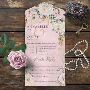 Boho Pampas e Rosas Rosa Jantadas Rosa