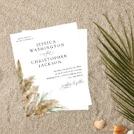 Boho Pampas Grass Casamento de Beachy Boho