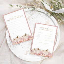 Boho Pampas Menina Abóbora Jogo Pumpkin