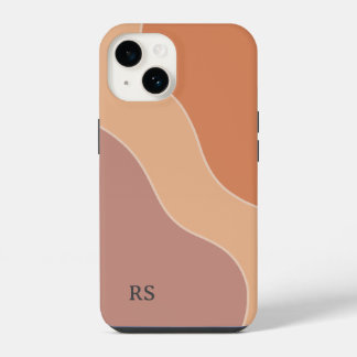 Boho Pastel Personalizado Onda Monograma Molado La
