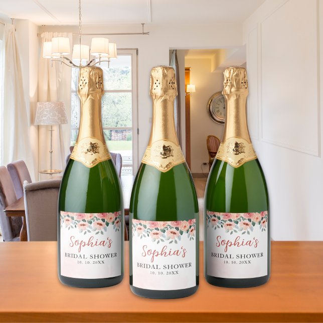 Boho Pink Floral Bridal Shower Party  (Criador carregado)