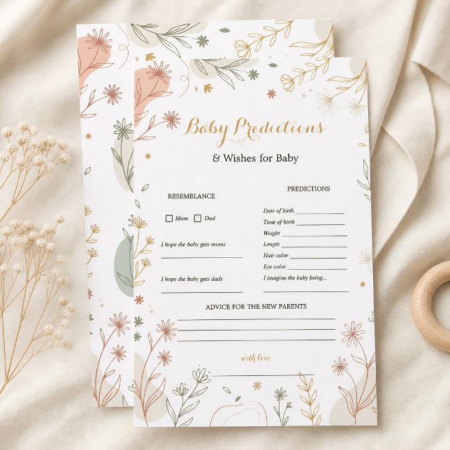 Boho Primavera Eucalipto Botânico Bebê Previsões (Boho Spring Eucalyptus Botanical Baby Predictions)