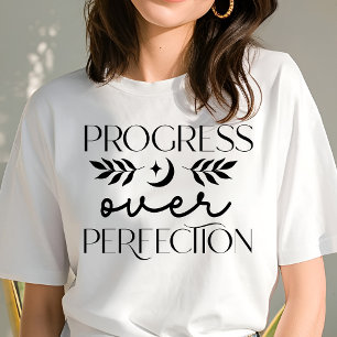 Boho Progressar em vez de Perfeição Motivacional