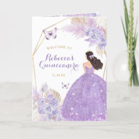 Boho Purple Butterfly Quinceañera Modelo